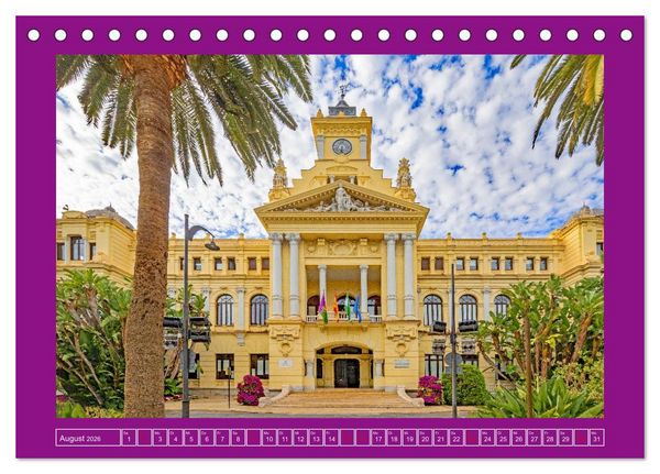 Produktbild: Ein Herz f&uuml;r M&aacute;laga (Tischkalender 2026 DIN A5 quer), CALVENDO Monatskalender