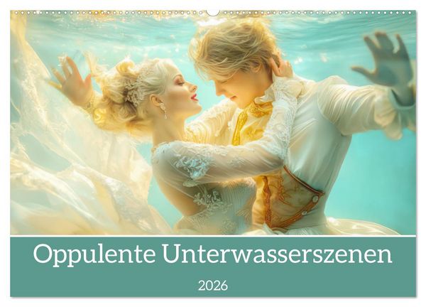 Produktbild: Opulente Unterwasserromanzen (Wandkalender 2026 DIN A2 quer), CALVENDO Monatskalender