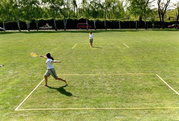 Produktbild: Speedminton 400430 - Easy Court Pro, Spielfeld B&auml;nder und Heringe