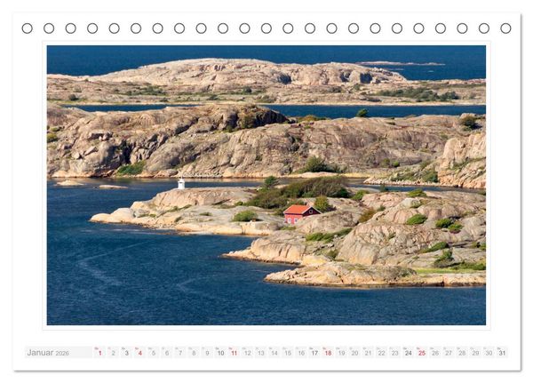 Produktbild: Bohusl&auml;n Fj&auml;llbacka - Hamburgsund - Grebbestad 2026 (Tischkalender 2026 DIN A5 quer), CALVENDO Monatskalender