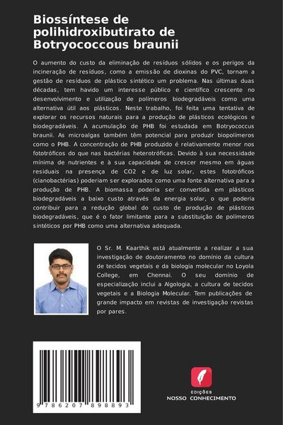 Produktbild: Bioss&iacute;ntese de polihidroxibutirato de Botryococcous braunii