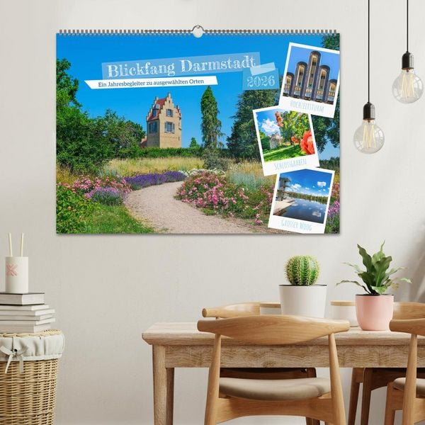 Produktbild: Blickfang Darmstadt! (Wandkalender 2026 DIN A2 quer), CALVENDO Monatskalender