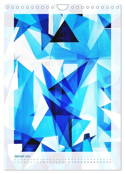 Produktbild: Licht und Schatten . Cubism Wall Art (Wandkalender 2026 DIN A4 hoch), CALVENDO Monatskalender