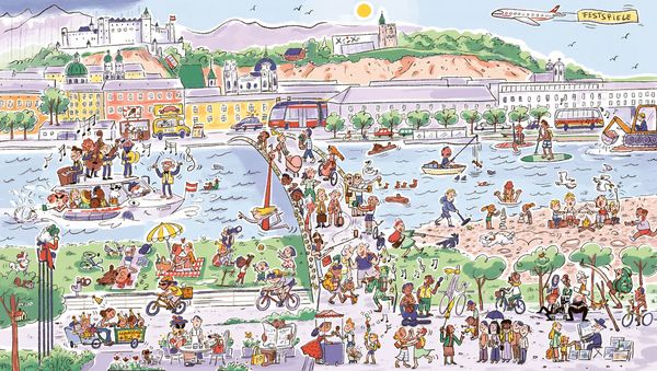 Produktbild: Salzburg - ein Wimmelbuch