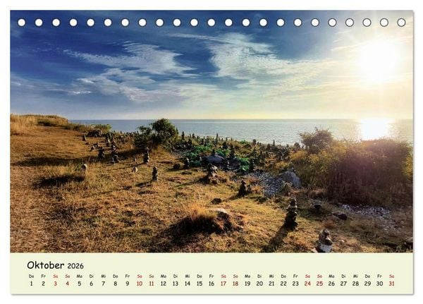 Produktbild: Unterwegs in D&auml;nemark von der Nordsee bis zur Ostsee (Tischkalender 2026 DIN A5 quer), CALVENDO Monatskalender