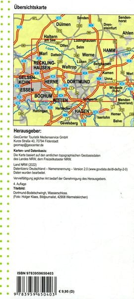 Produktbild: Dortmund, L&uuml;nen Wanderkarte 1:35 000