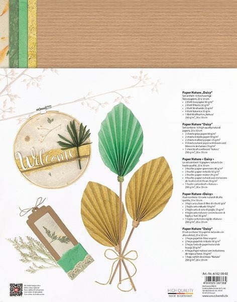 Produktbild: URSUS Spezialpapiere Paper Nature Daisy, 23 x 33 cm