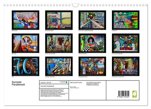 Produktbild: Surreale Parallelwelt (Wandkalender 2026 DIN A3 quer), CALVENDO Monatskalender