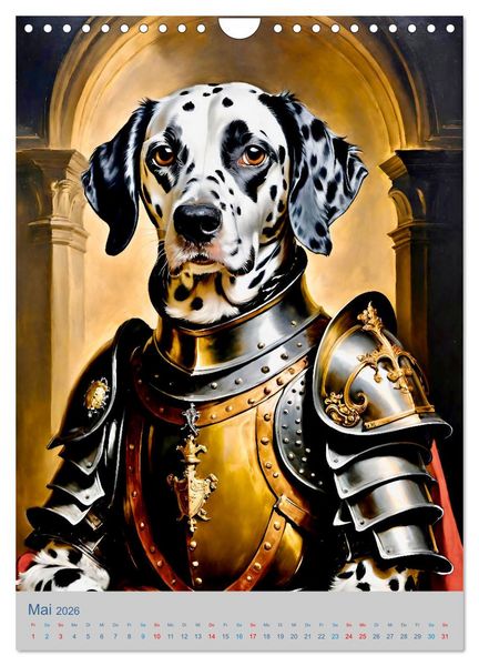 Produktbild: Ritter der Hunderunde (Wandkalender 2026 DIN A4 hoch), CALVENDO Monatskalender