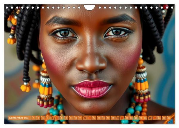 Produktbild: Farbenfrohe Portraits (Wandkalender 2026 DIN A4 quer), CALVENDO Monatskalender