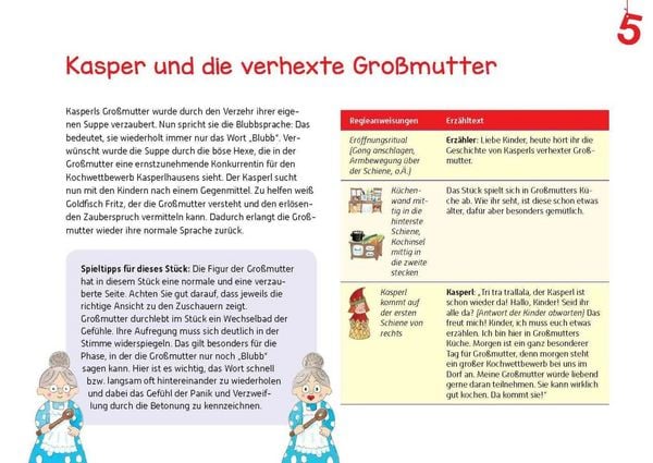 Produktbild: Kasper und die verhexte Gro&szlig;mutter. Erz&auml;hlschienen-Figurenset