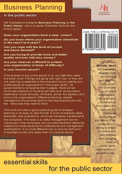 Produktbild: Business Planning in the Public Sector
