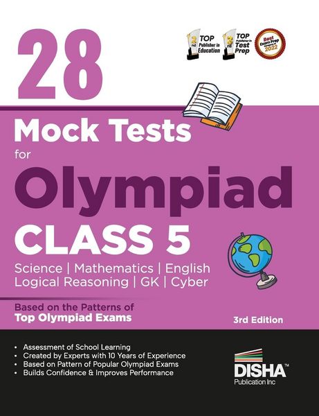 Produktbild: 28 Mock Test Series for Olympiads Class 5 Science, Mathematics, English, Logical Reasoning, GK & Cyber 2nd Edition