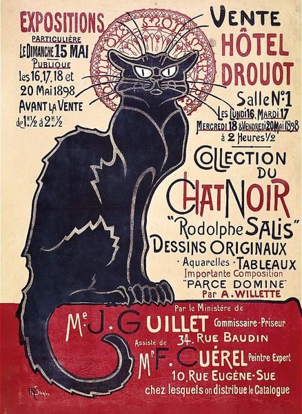 Produktbild: Holz Puzzle 200 - Der schwarze Kater / Th&eacute;ophile Alexandre Steinlen