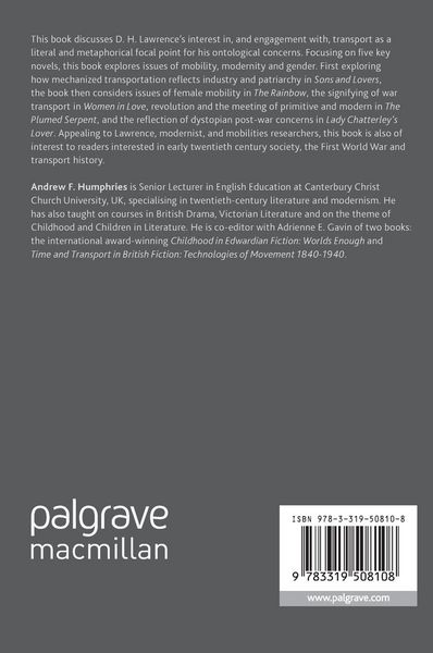 Produktbild: D. H. Lawrence, Transport and Cultural Transition