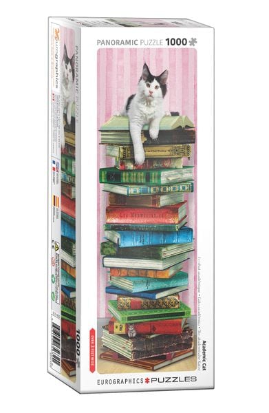 Eurographics 6010-5632 - Die akademische Katze, Panorama Puzzle - 1000 Teile