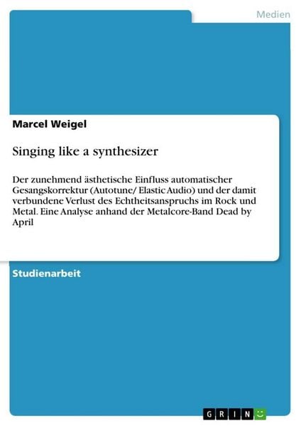 Produktbild: Singing like a synthesizer