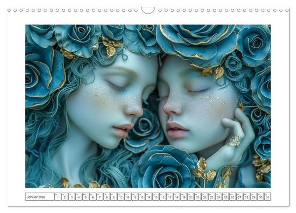 Produktbild: Magische Gesichter (Wandkalender 2026 DIN A3 quer), CALVENDO Monatskalender