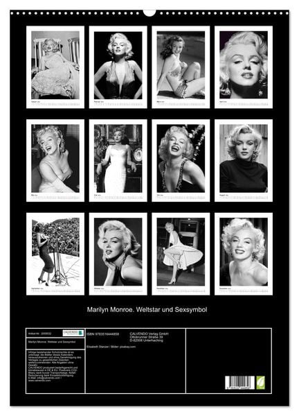 Produktbild: Marilyn Monroe. Weltstar und Sexsymbol (Wandkalender 2026 DIN A2 hoch), CALVENDO Monatskalender