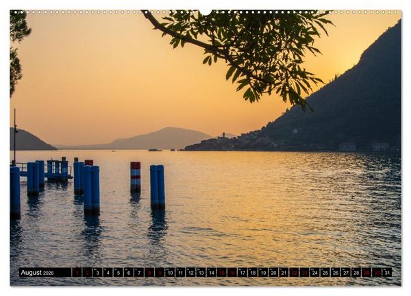 Produktbild: Romantischer Lago d'Iseo (hochwertiger Premium Wandkalender 2026 DIN A2 quer), Kunstdruck in Hochglanz