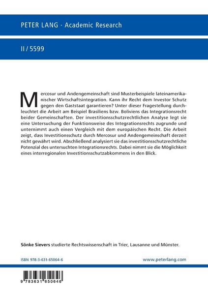 Produktbild: Internationales Investitionsrecht und lateinamerikanische Regionalintegration