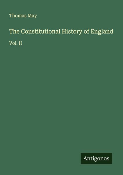 Produktbild: The Constitutional History of England