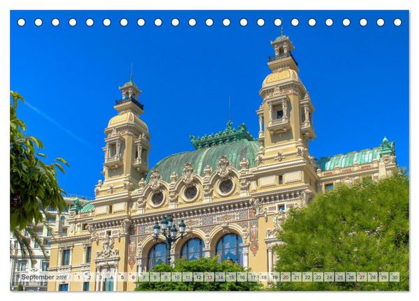 Produktbild: Monaco - Diamant am Mittelmeer (Tischkalender 2026 DIN A5 quer), CALVENDO Monatskalender