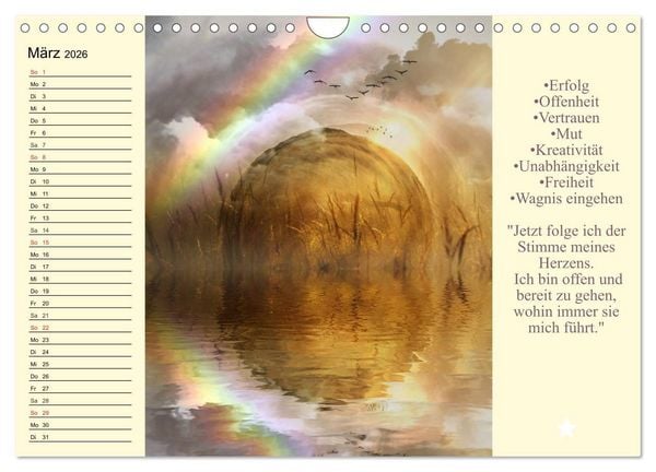 Produktbild: Tarot. Spirituell durch das Jahr (Wandkalender 2026 DIN A4 quer), CALVENDO Monatskalender