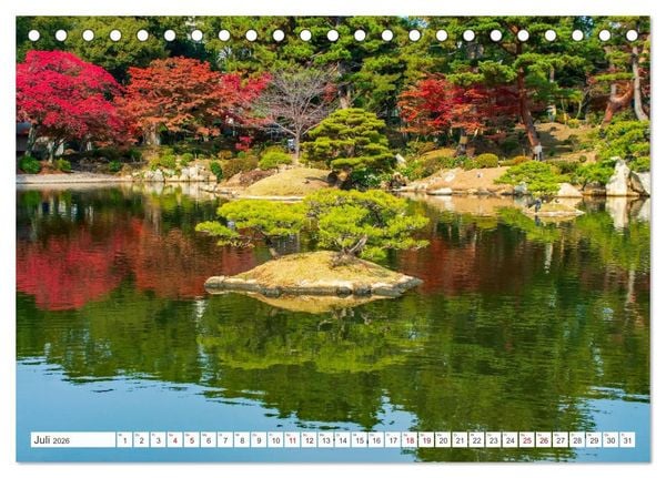 Produktbild: Herbst in Japan (Tischkalender 2026 DIN A5 quer), CALVENDO Monatskalender