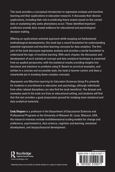 Produktbild: Regression and Machine Learning for Education Sciences Using R