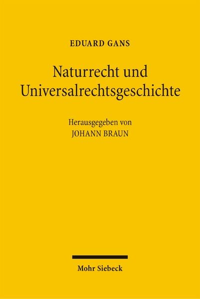 Produktbild: Naturrecht und Universalrechtsgeschichte