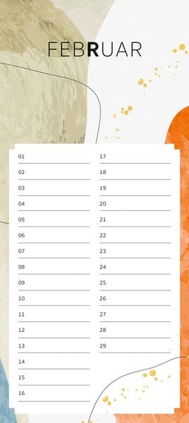 Immerwährender Geburtstagskalender Pattern
