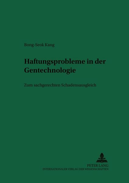Produktbild: Haftungsprobleme in der Gentechnologie