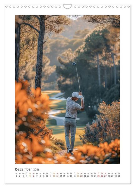 Produktbild: Schwungvolle Eleganz - Die Faszination des Golfsports (Wandkalender 2026 DIN A3 hoch), CALVENDO Monatskalender