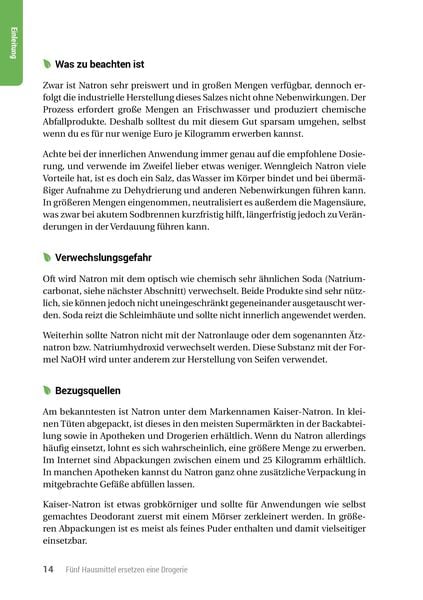 Fünf Hausmittel ersetzen eine Drogerie - 3. Auflage, aktualisierte, erweiterte Ausgabe