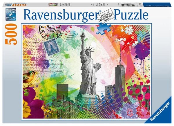 Ravensburger - Postkarte aus New York, 500 Teile