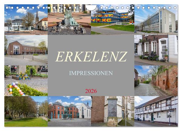 Produktbild: Erkelenz Impressionen (Wandkalender 2026 DIN A4 quer), CALVENDO Monatskalender