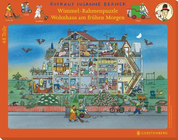 Produktbild: Wimmel-Rahmenpuzzle Zu Hause in Wimmlingen Motiv Morgendämmerung
