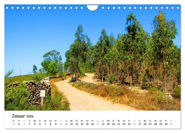 Produktbild: Jakobsweg - Camino Portugues Central (Wandkalender 2026 DIN A4 quer), CALVENDO Monatskalender