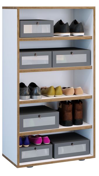 Produktbild: Holz Regal Schuhschrank Schuhregal Salia B60