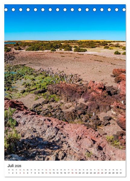 Produktbild: Patagonien, die sch&ouml;nsten Reiseziele: Wildnis am Rande der Welt (Tischkalender 2026 DIN A5 hoch), CALVENDO Monatskalender