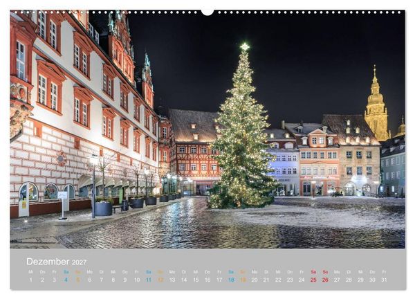 Produktbild: Coburger Land - Burgen und Schl&ouml;sser (hochwertiger Premium Wandkalender 2027 DIN A2 quer), Kunstdruck in Hochglanz