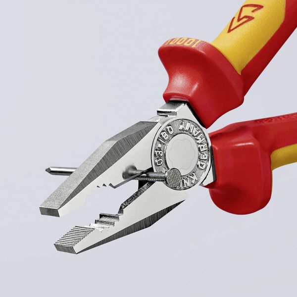 Produktbild: Knipex 03 06 180 T VDE Kombizange 180mm DIN EN 60900, DIN ISO 5746