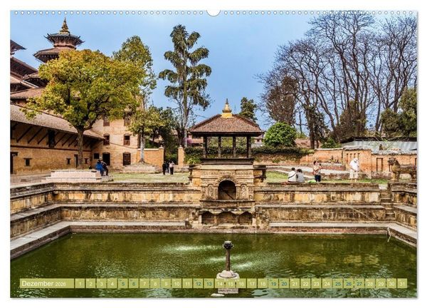 Produktbild: K&ouml;nigsst&auml;tte im Kathmandutal (Wandkalender 2026 DIN A2 quer), CALVENDO Monatskalender