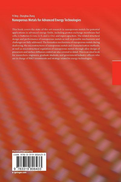 Produktbild: Nanoporous Metals for Advanced Energy Technologies