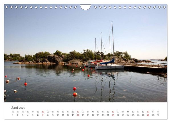 Produktbild: Segelboote in S&uuml;dschwedens Sch&auml;ren (Wandkalender 2026 DIN A4 quer), CALVENDO Monatskalender