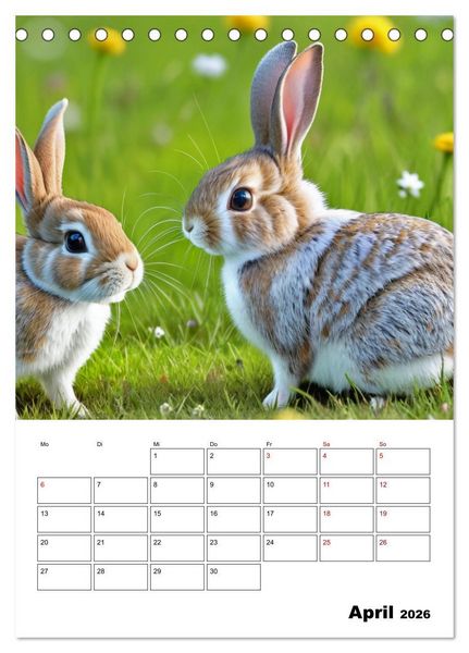 Produktbild: Mit Tieren hinein in das neue Jahr (Tischkalender 2026 DIN A5 hoch), CALVENDO Monatskalender