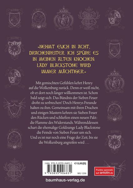 Produktbild: Die geheime Drachenschule - Die Rebellion der Drachenreiter