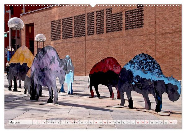 Produktbild: Denver Stadtansichten (hochwertiger Premium Wandkalender 2026 DIN A2 quer), Kunstdruck in Hochglanz