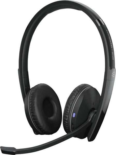 EPOS Telefon On Ear Headset Bluetooth® Stereo Schwarz Noise Cancelling Lautstärkeregelung, Mikrofon-Stummschaltung